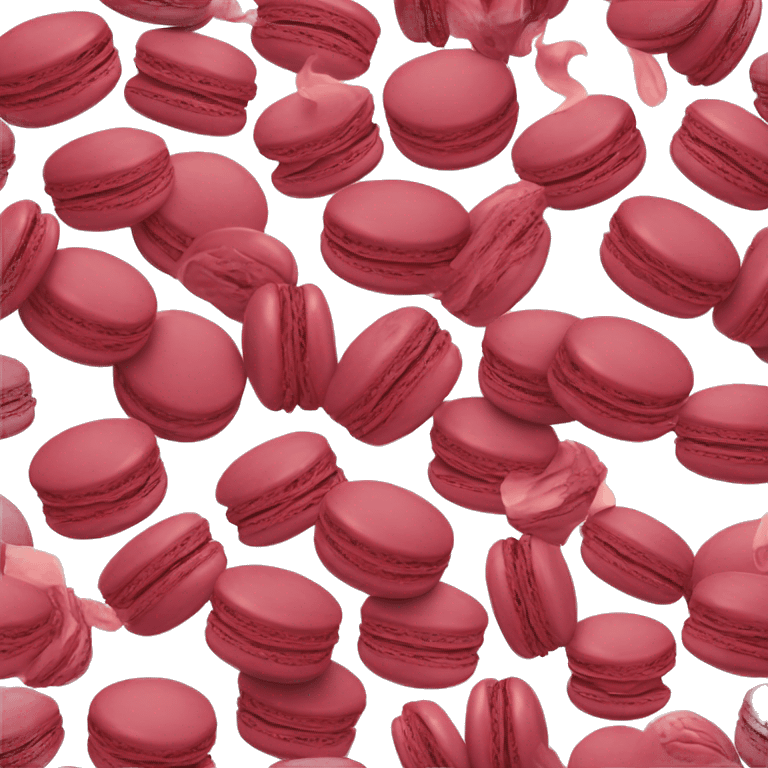 burgundy macaron  emoji