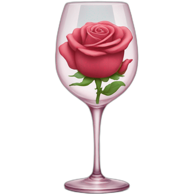 Rose in a glass emoji