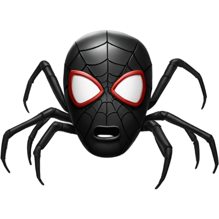 Black wedo kiss spider man emoji