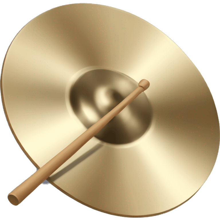 cymbal with stic emoji