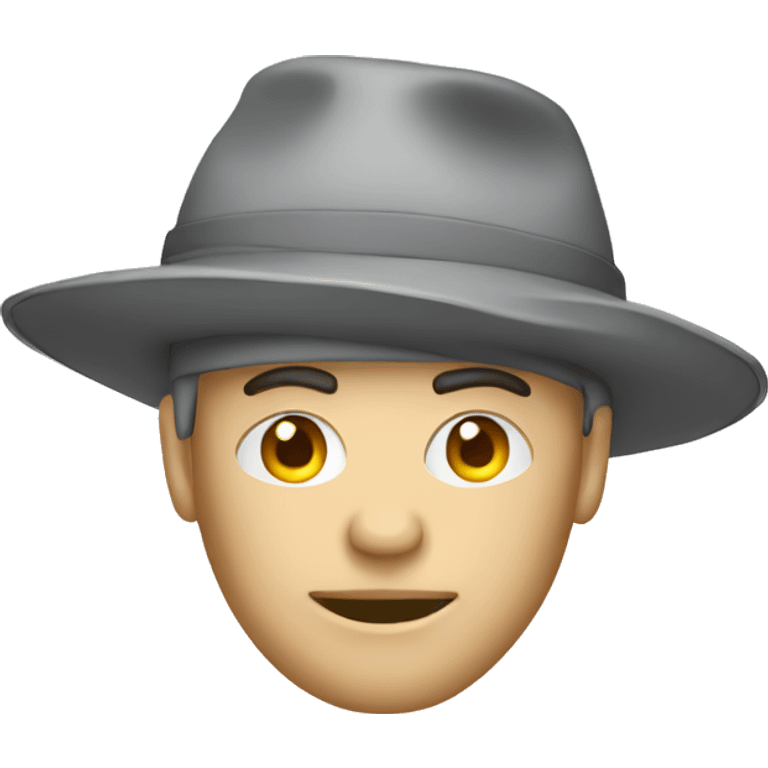 Gray hat hacker emoji