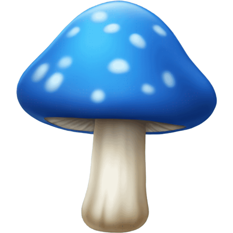 blue mushroom  emoji