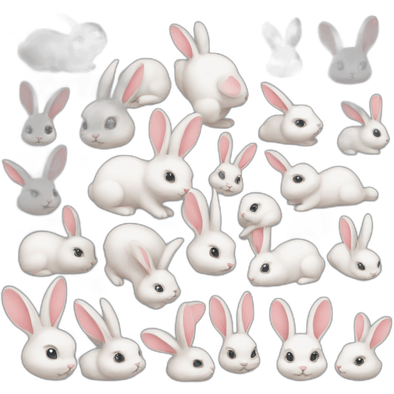 many-rabbits emoji