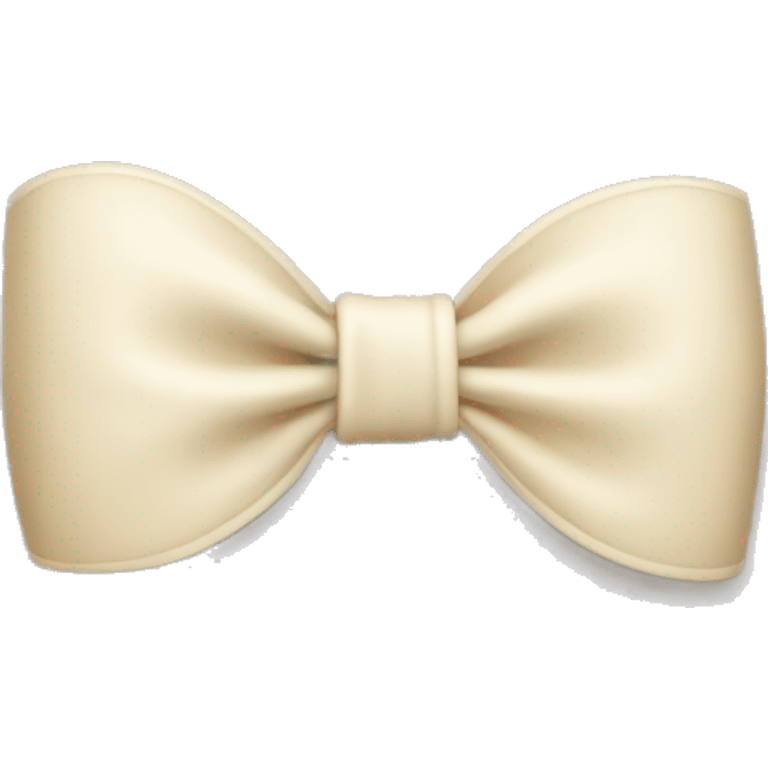 A cream color bow  emoji