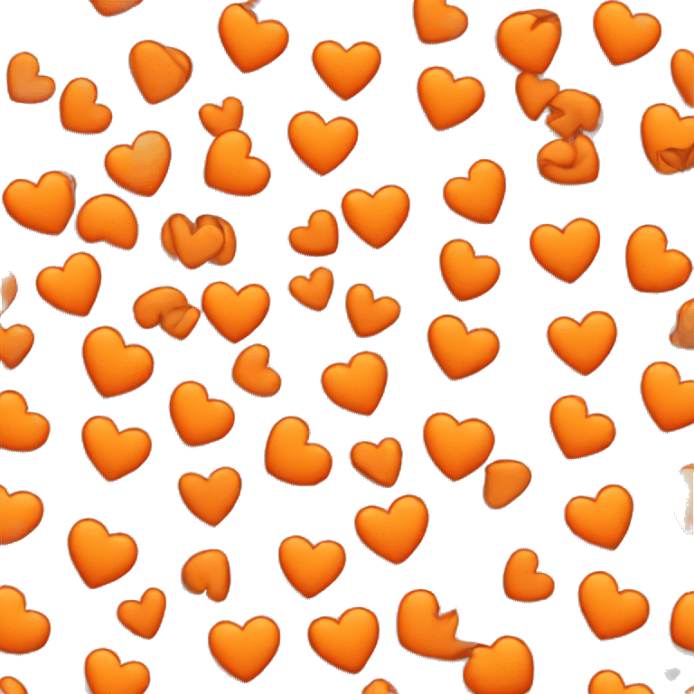 orange broken heart emoji