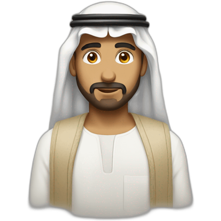 saudi guy wearing shymag emoji