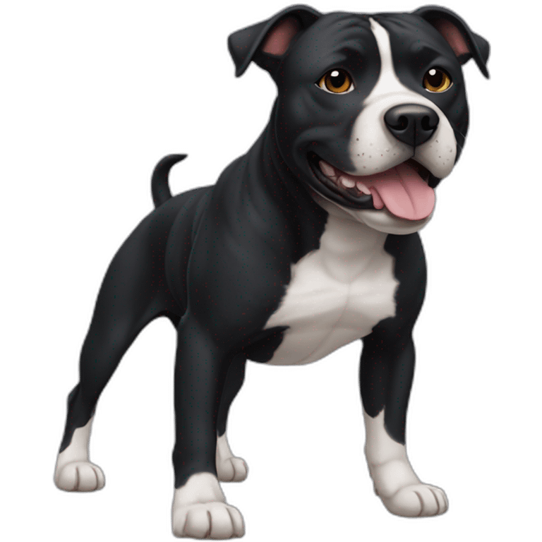 black staffordshire terrier emoji