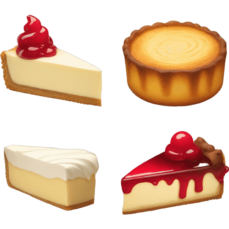 pastry and cheesecake  emoji