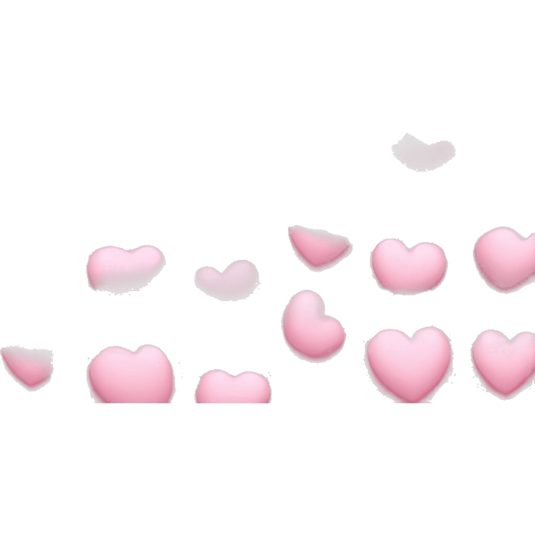 Light pink hearts  emoji