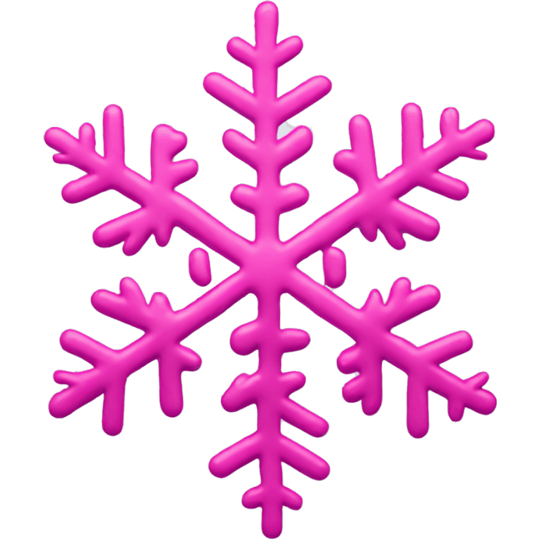 pink snowflake  emoji