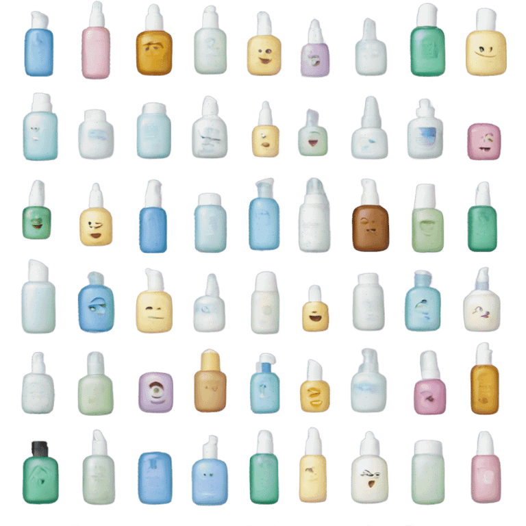 skincare bottles emoji