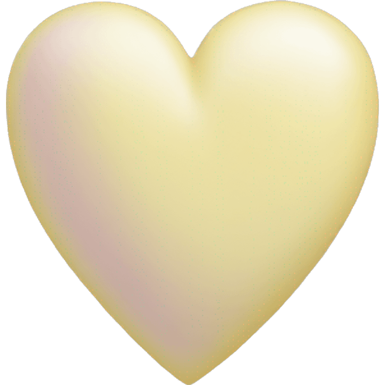 pastel yellow heart emoji