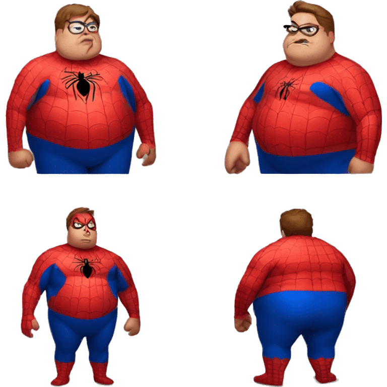 Fat fat fat spiderman emoji