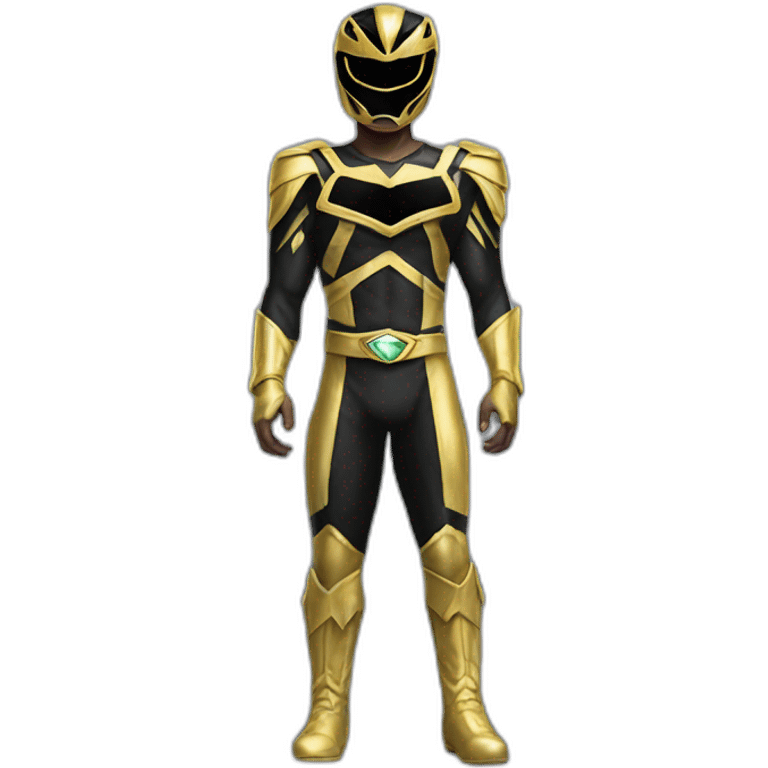 black gold power ranger full body emoji