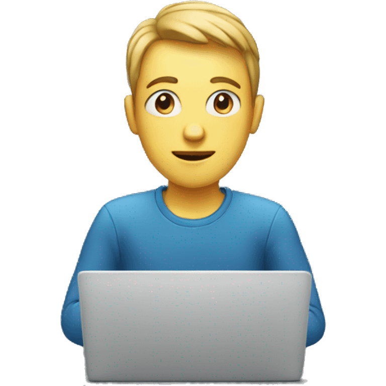 human on laptop emoji