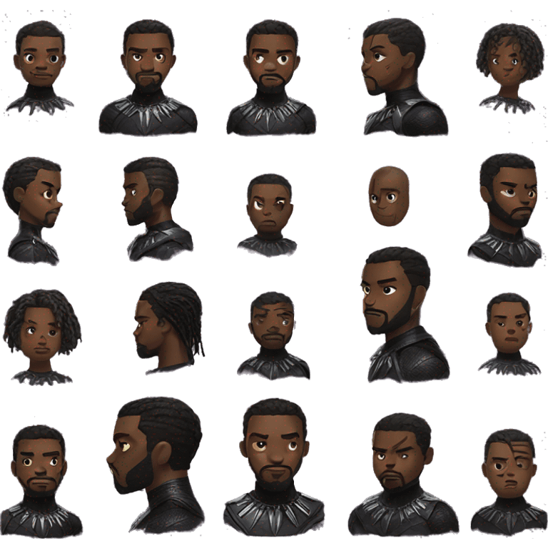 Black panther marvel wakanda forever text emoji  emoji