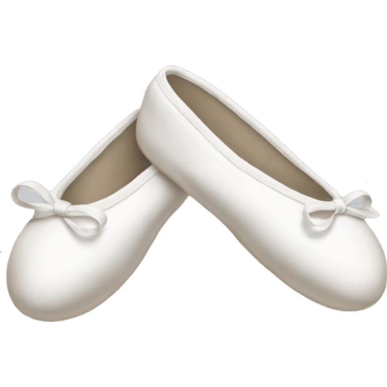 White ballet slippers  emoji