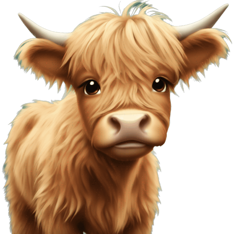 Baby highland cow emoji