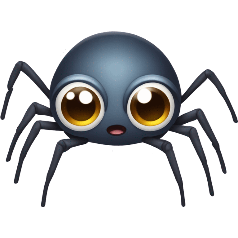 spider with cute eye emoji