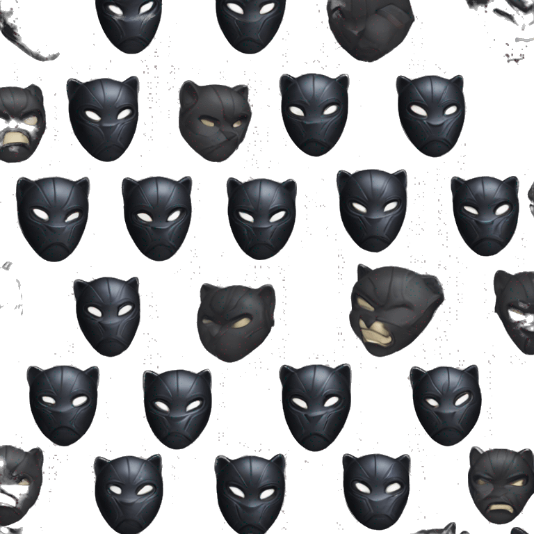 Black Panther, mask, Marvel emoji