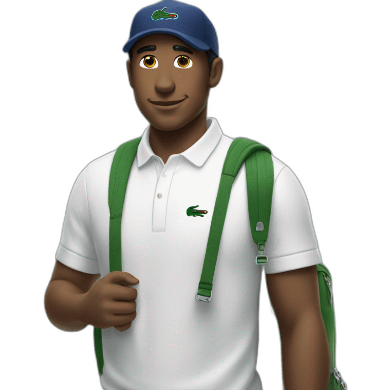 Lacoste bag guy emoji