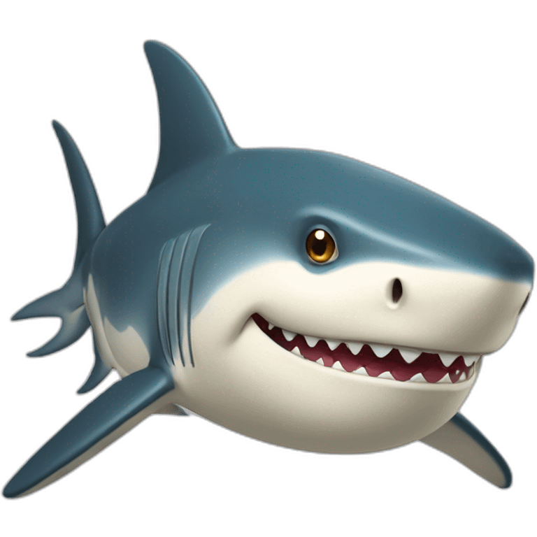 Singe sur requin emoji