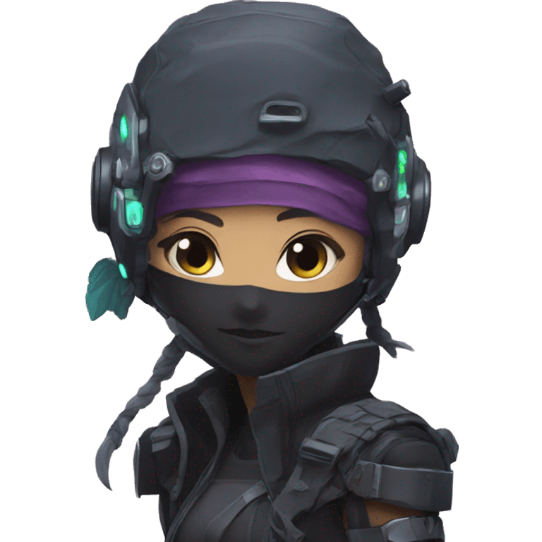 Anime cyberpunk, ninja  emoji