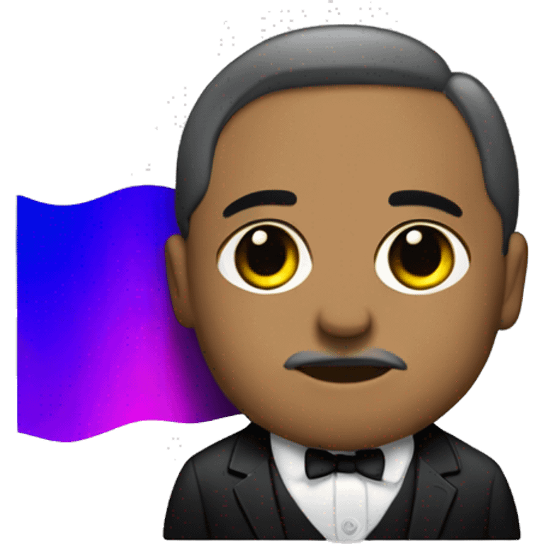 The Godfather with a bisexual  pride flag emoji