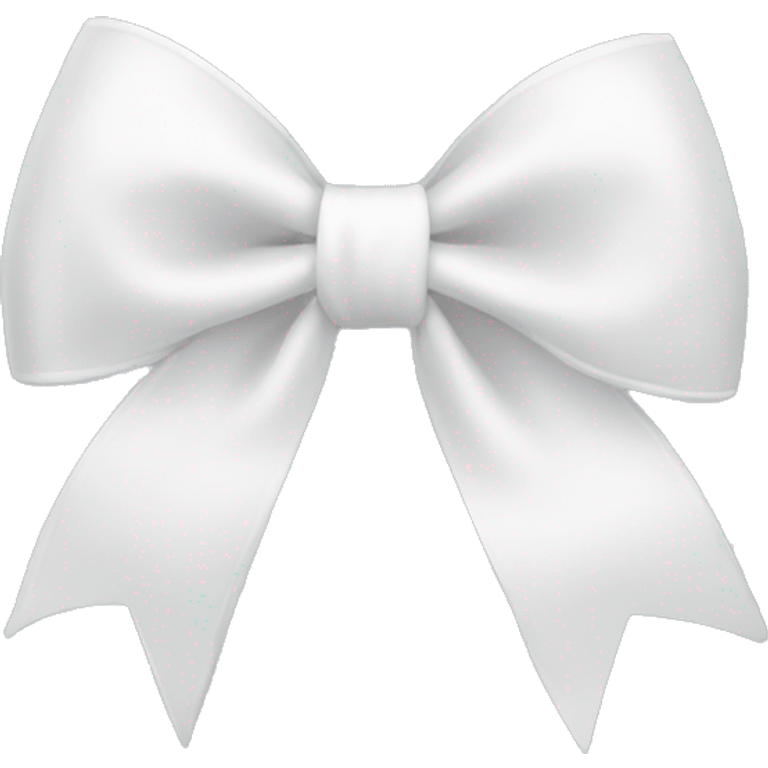 White hair bow  emoji