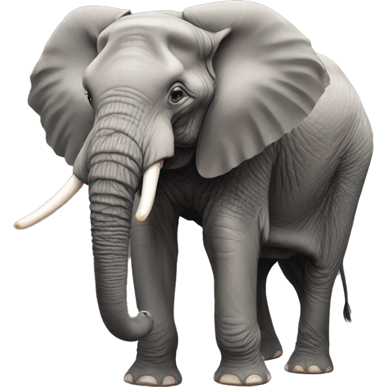 Hyper realistic elephant emoji