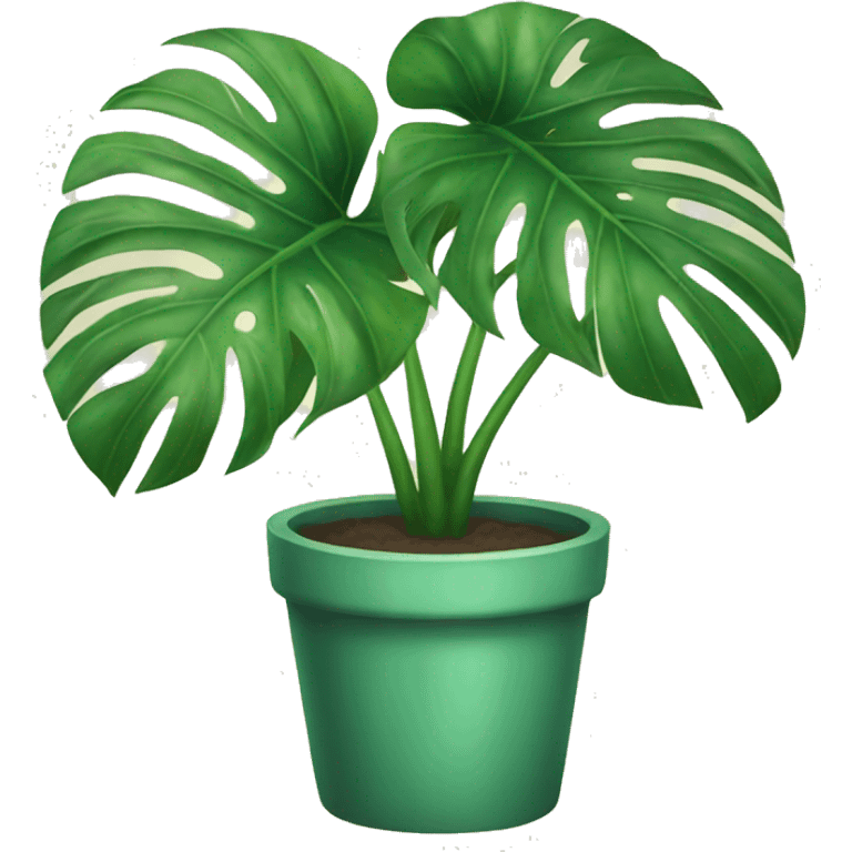 Monstera plant emoji