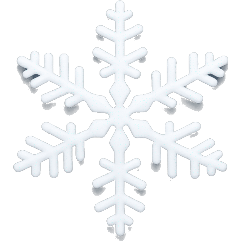 White snowflake  emoji