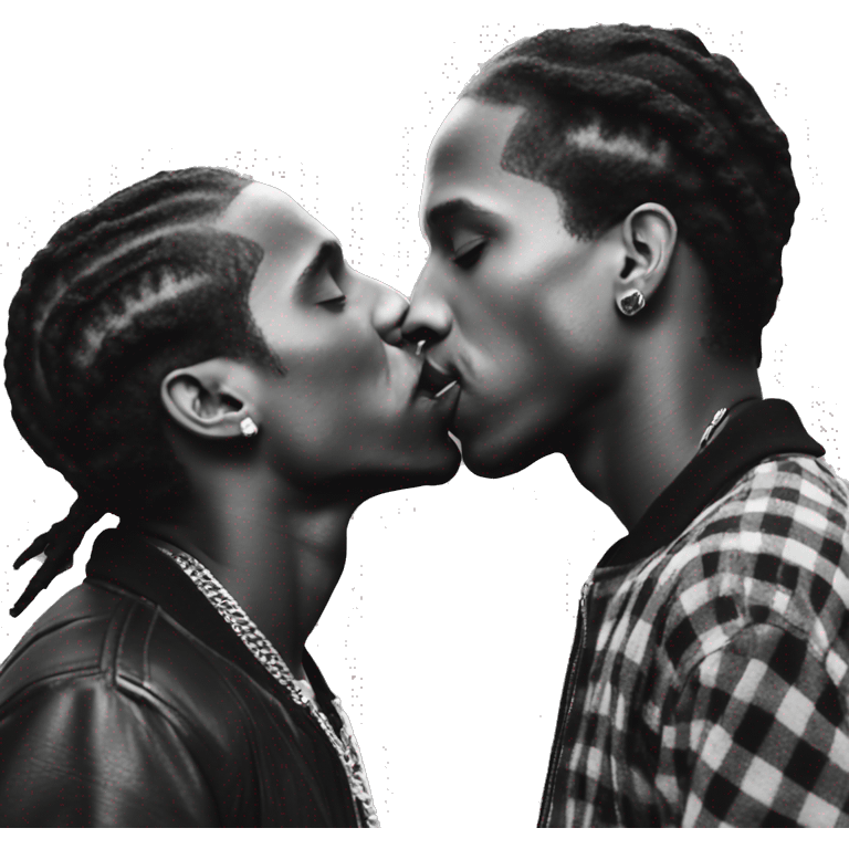 Asap Rocky kiss emoji