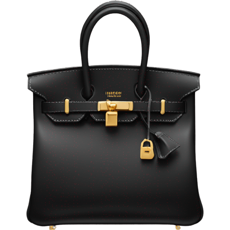 black hermes birkin bag emoji