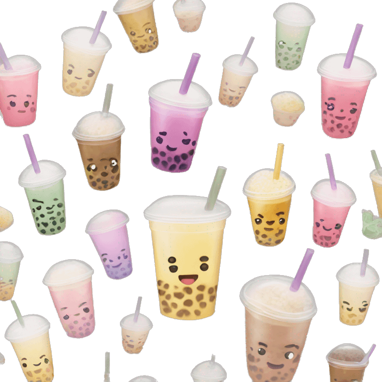 Aesthetic Bubble tea emoji