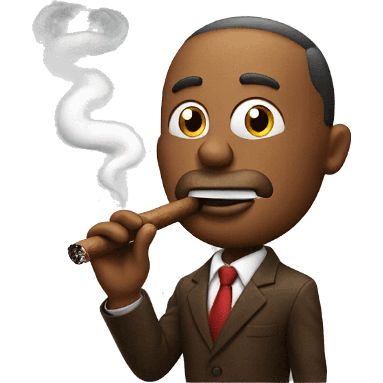 Smoking a cigar emoji