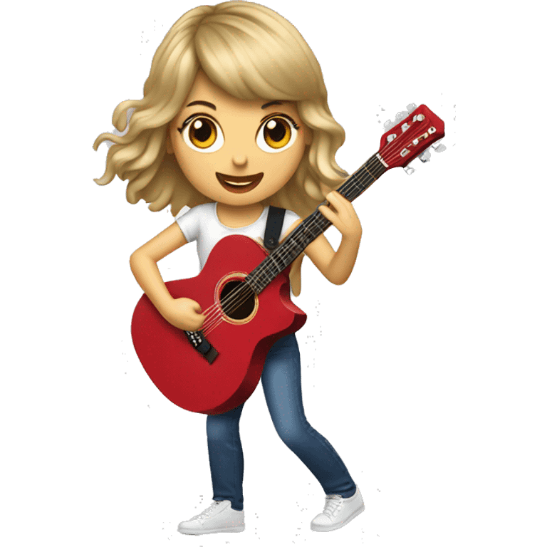 taylor swift playing a guitar emoji