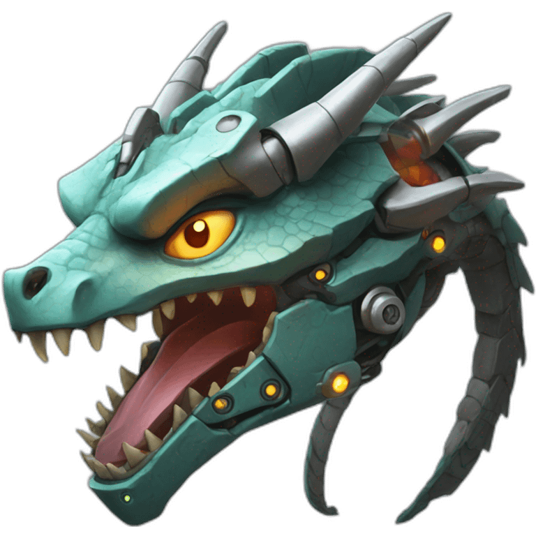 cyborg dragon emoji