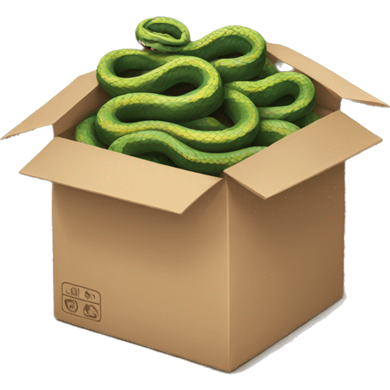 A box full of snakes emoji