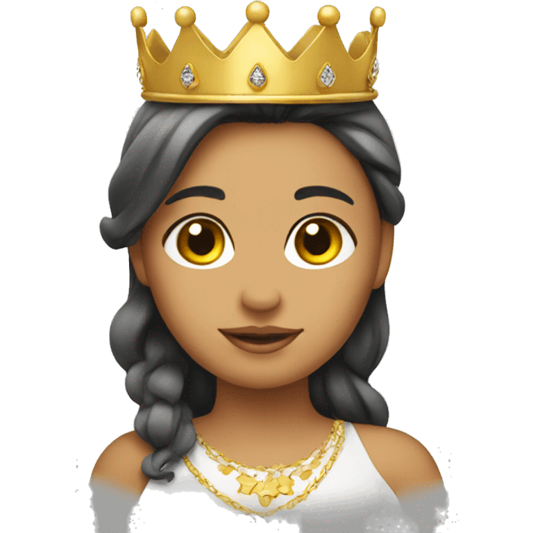 Chick with crown emoji