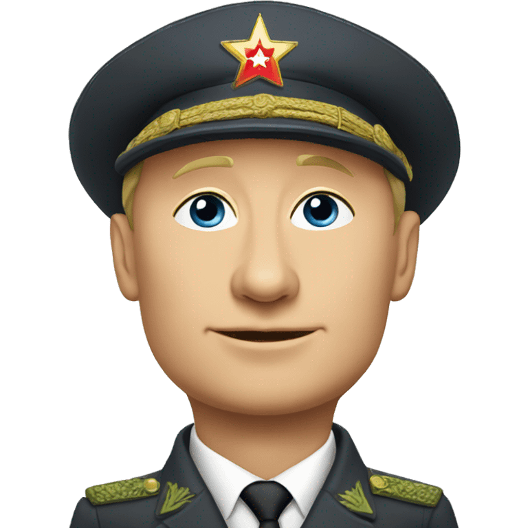 Vladimir Putin in a hat emoji