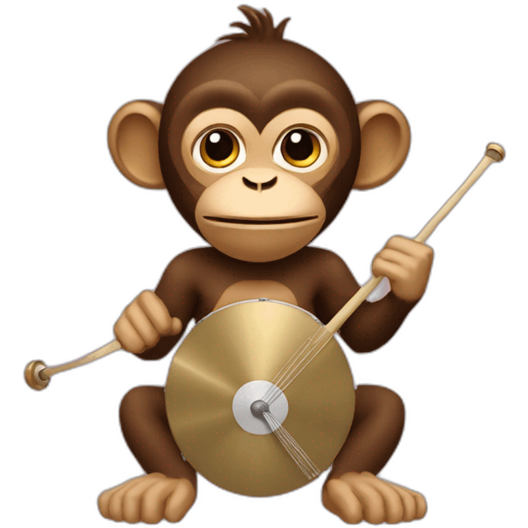 Cymbal monkey emoji