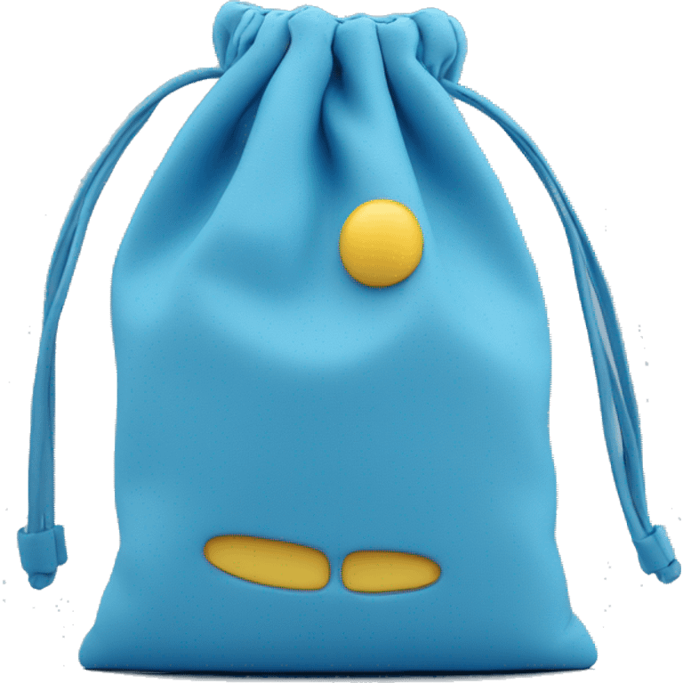 blue self stand pouch emoji