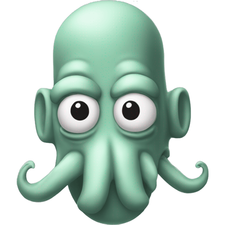 squidward with big nose emoji