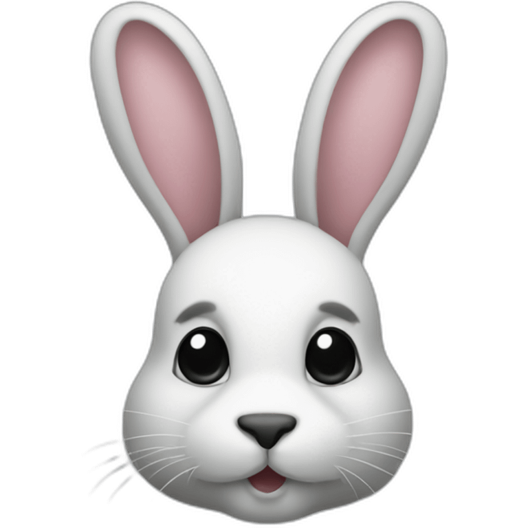 bunny with black dots emoji