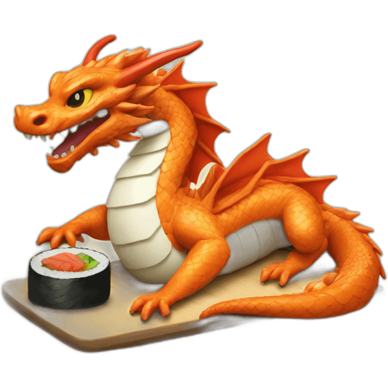 Sushi dragon emoji