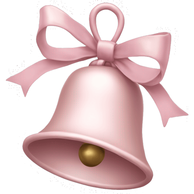 pale pink christmas bell emoji