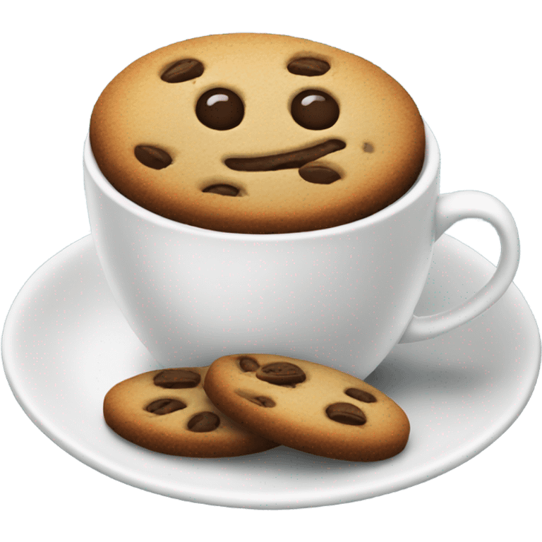 Coffee and cookies  emoji