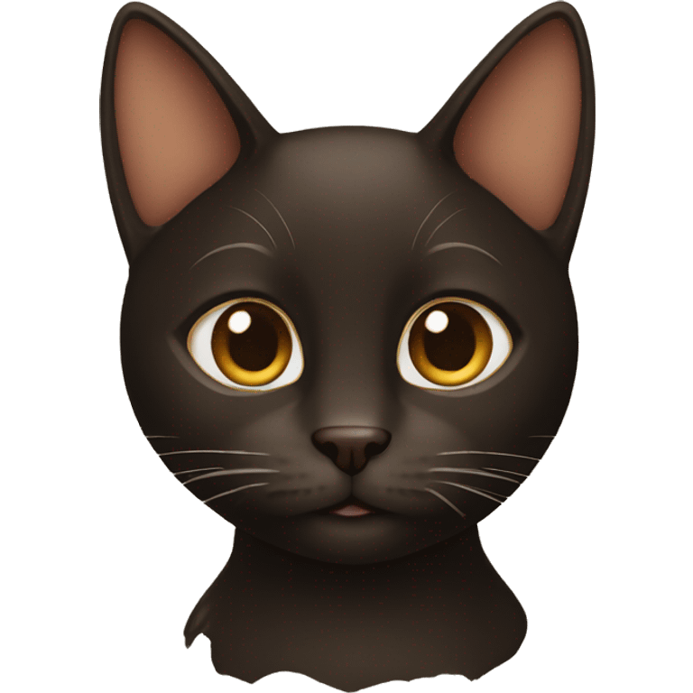 brown and black cat emoji