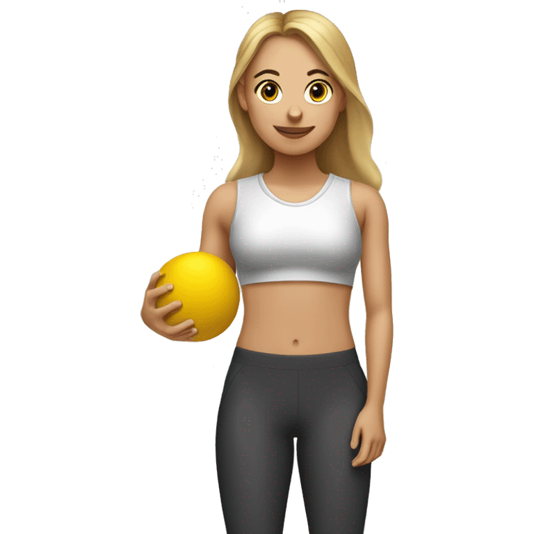 pilates girl who is sore who can barely walk and has to play kickball tomorrow emoji